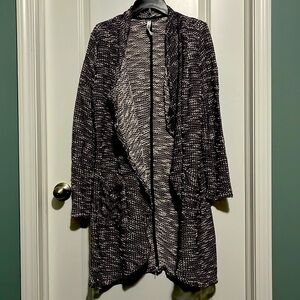 FABLETICS KNIT SLIP CARDIGAN Purple and White